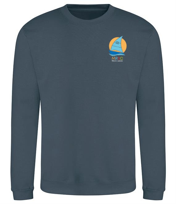 2023 - Mengeham Rythe Race week Adult Logo embroidered on front and Printed logo on back Sweatshirt