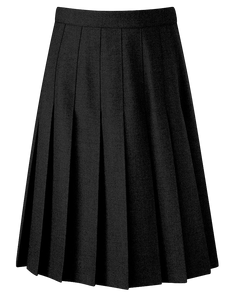 Banner Knife Pleat Skirt - Black