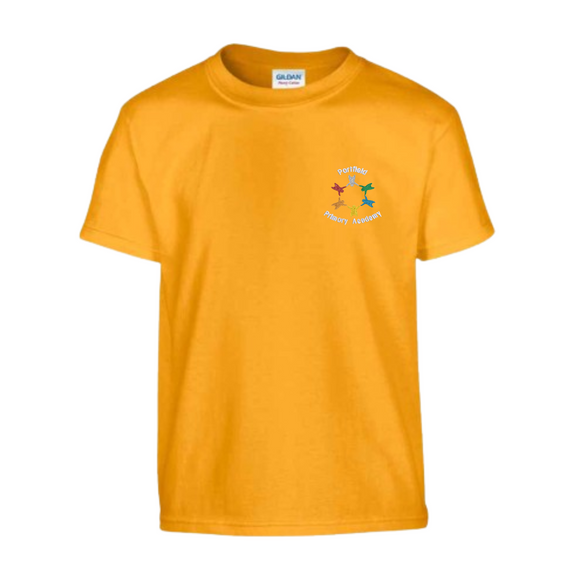 Portfield Primary Academy PE T-shirt Gold