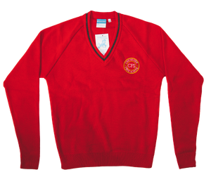 Chichester Free School Red V-Neck Jumper