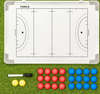 Foza Hockey Coaching Tactics Board With Carry Bag