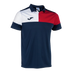 Joma Crew V Short Sleeve Polo Navy Red White