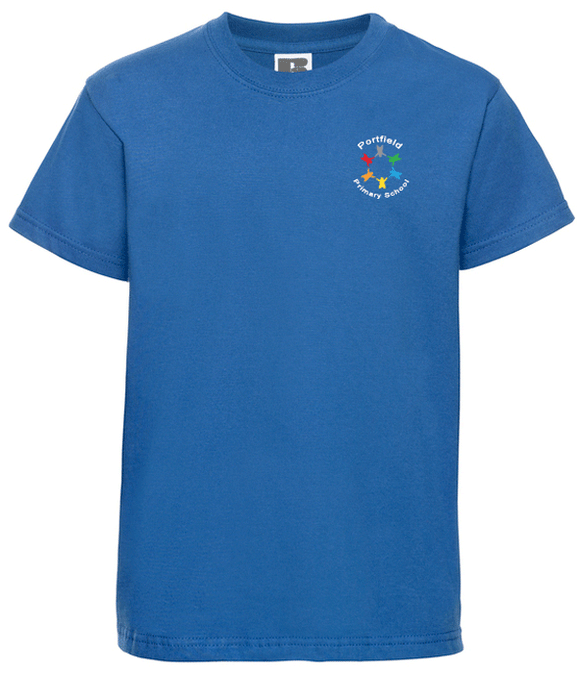 Portfield Primary Academy PE T-shirt Blue