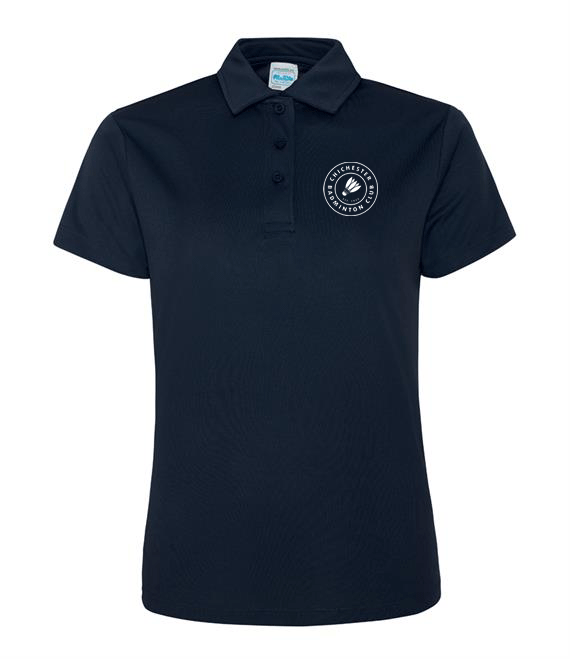 Chichester Badminton Club polo shirt Ladies fit