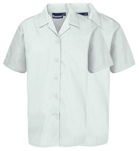 Girls SS Revere Blouse White