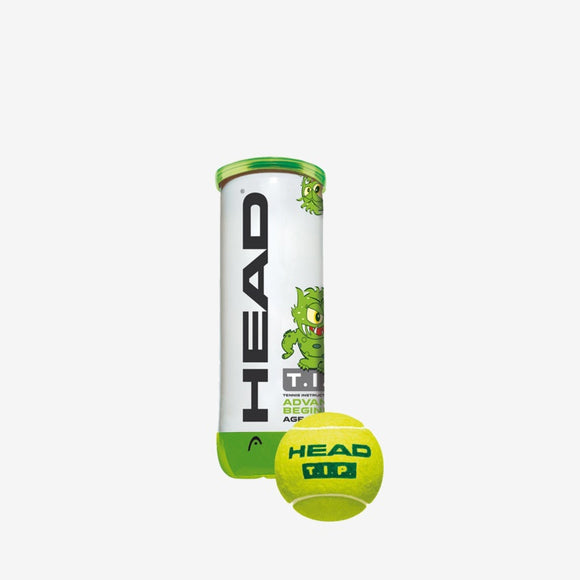 Head T.I.P. Green 3 Tennis Balls Single Can